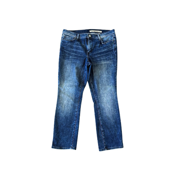 DKNY Jeans Ankle Cropped Straight Stretch Denim Blue Women’s Size 12 - Picture 1 of 8